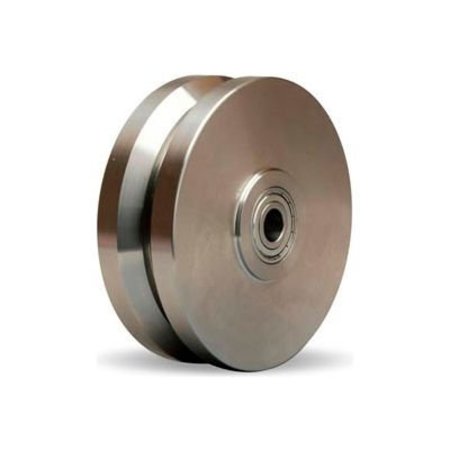 HAMILTON CASTERS Hamilton¬Æ Stainless V-Groove Wheel 6 x 2 - 1/2" Ball Bearing W-620-SVB-1/2